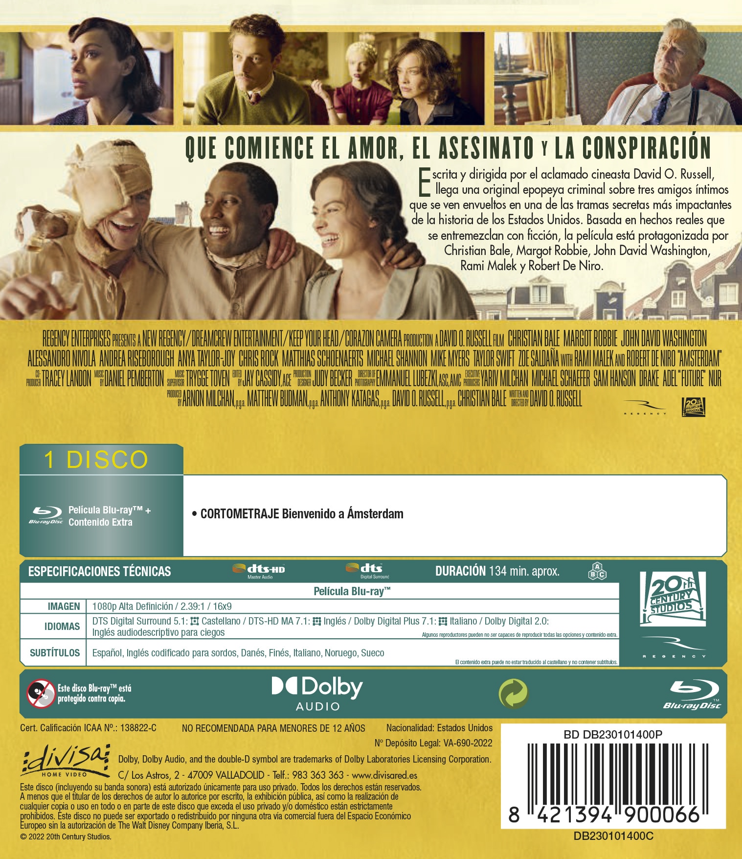 Ámsterdam (Blu-Ray) 2