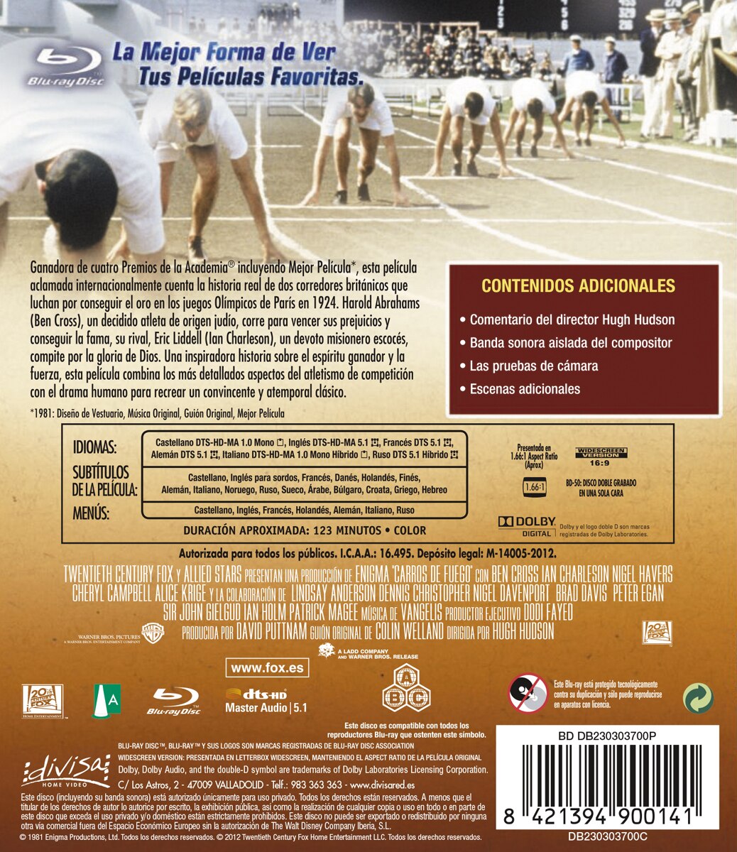 Carros de fuego (Blu-Ray) 2