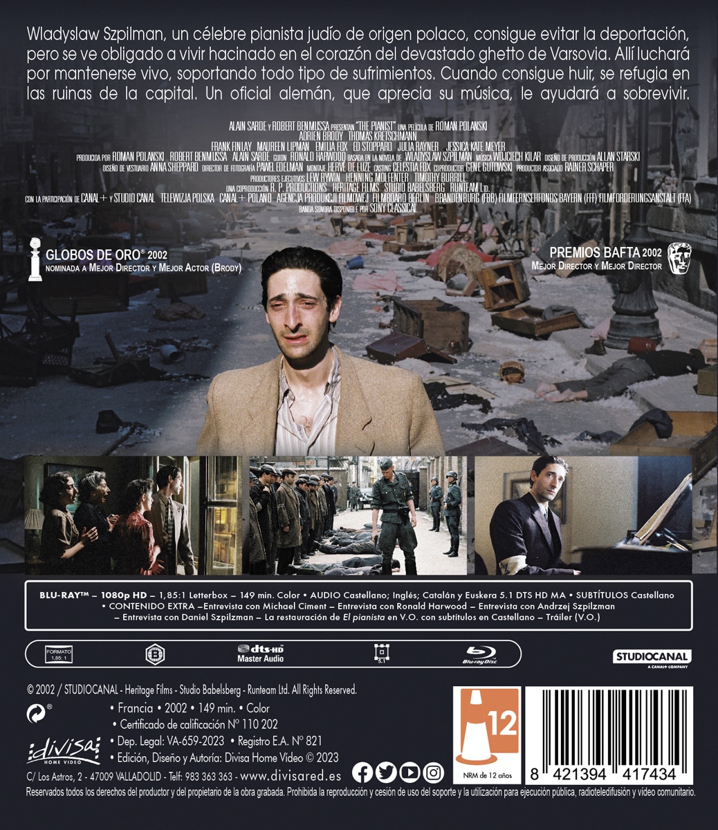 El Pianista de Roman Polanski (Blu-Ray) 2