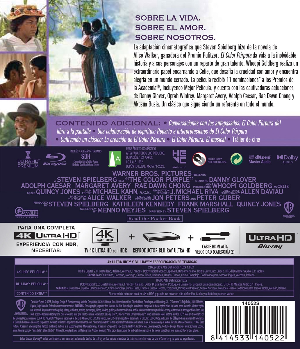 Imagen 2 de El color púrpura (4H Ultra HD + Blu-Ray)
