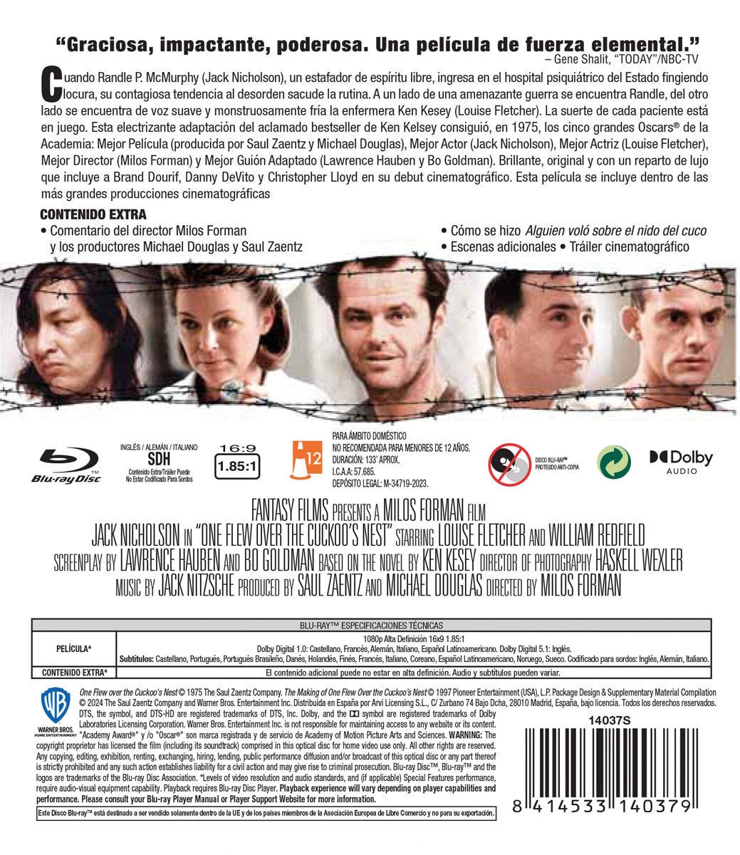 Alguien voló sobre el nido del cuco (Blu-Ray) 2