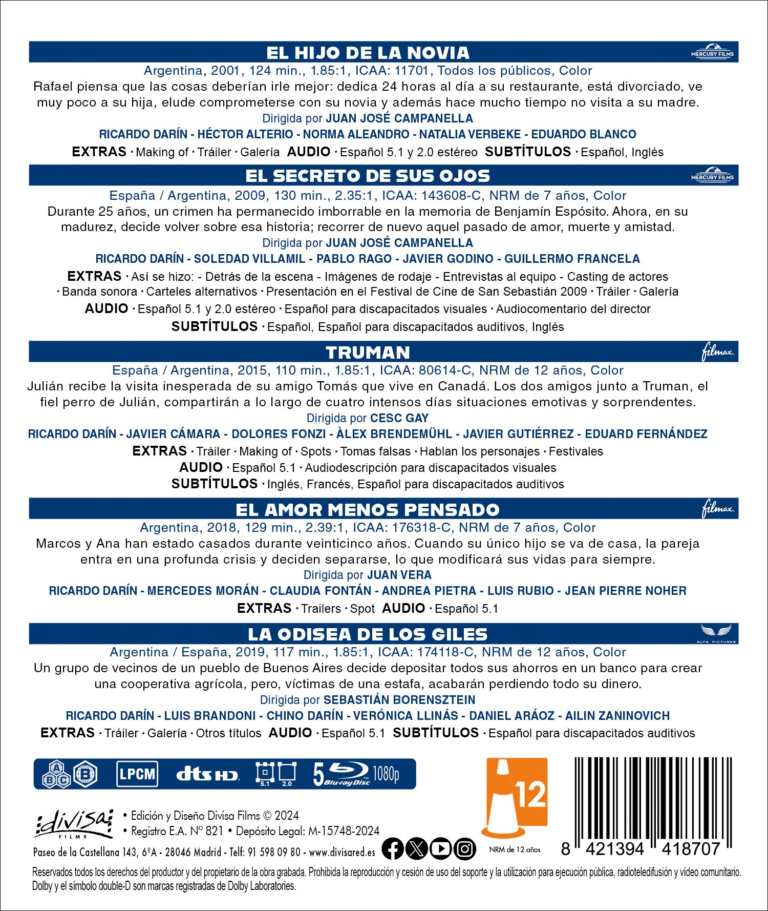 Ricardo Darín (Blu-Ray) 2