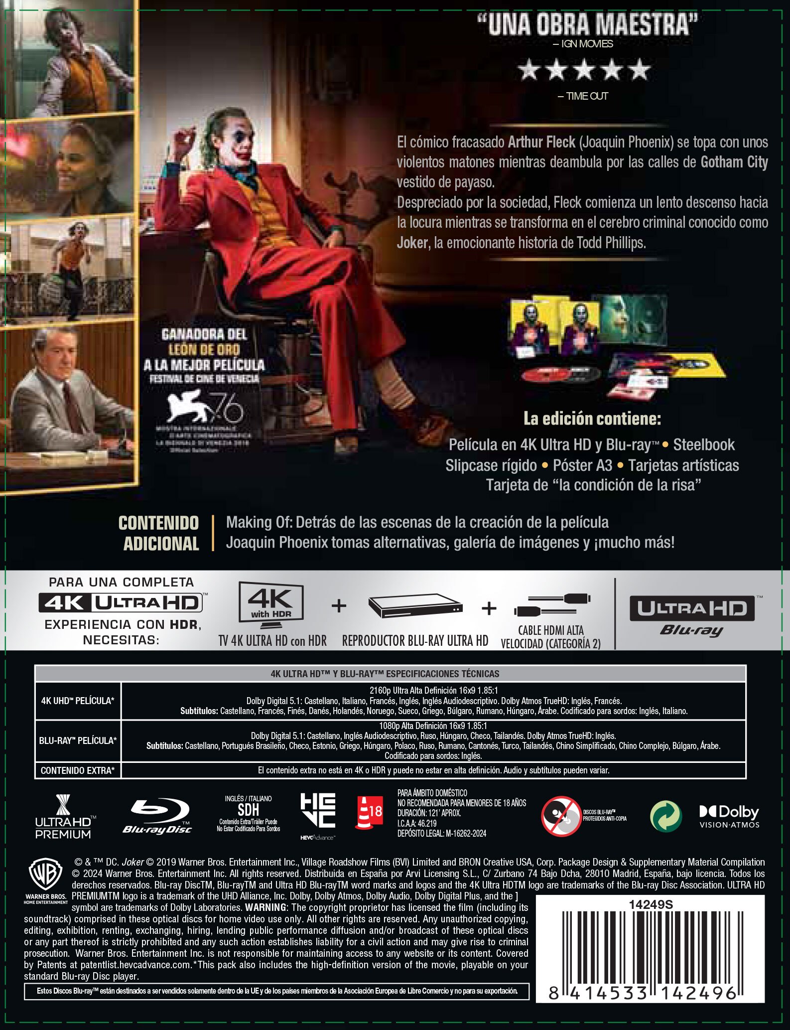 Joker (Edición especial metálica) (4K Ultra HD + Blu-Ray) 3