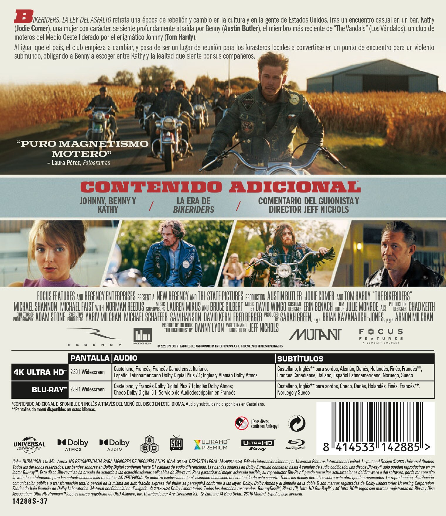 Bikeriders: La ley del asfalto (4K Ultra HD + Blu-Ray) 2
