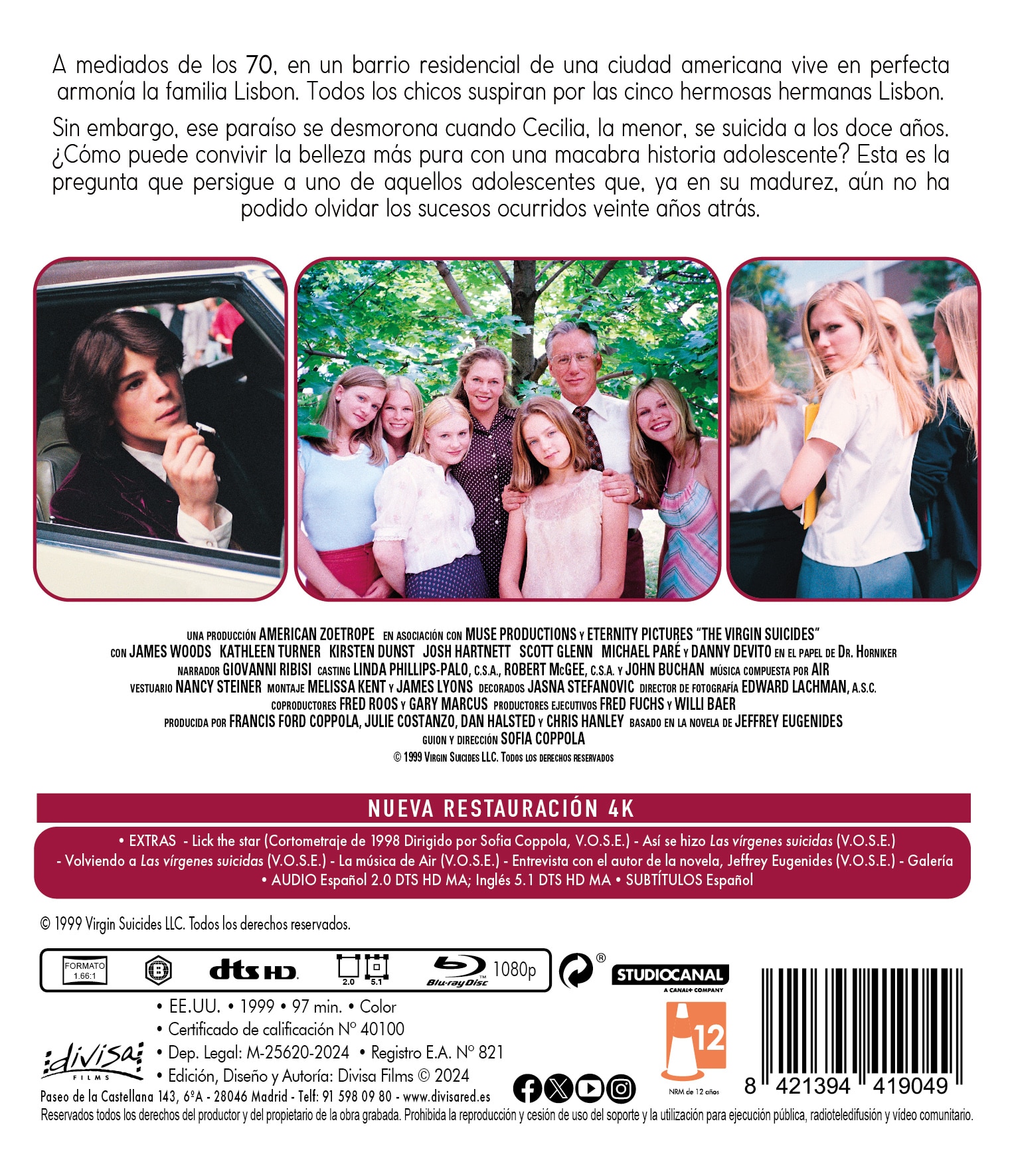 Las vírgenes suicidas (Blu-Ray) 2