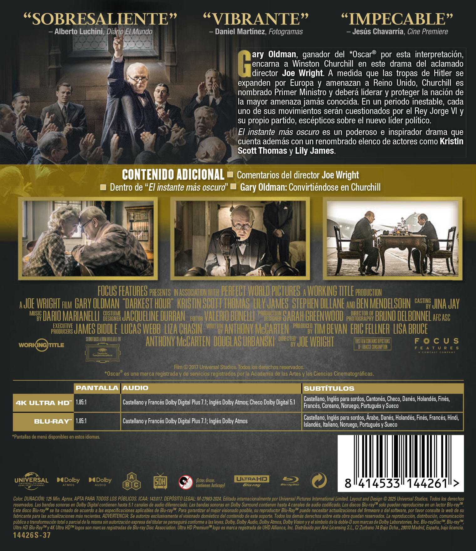 El instante más oscuro (Edición 2025) (4K Ultra HD + Blu-Ray) 2