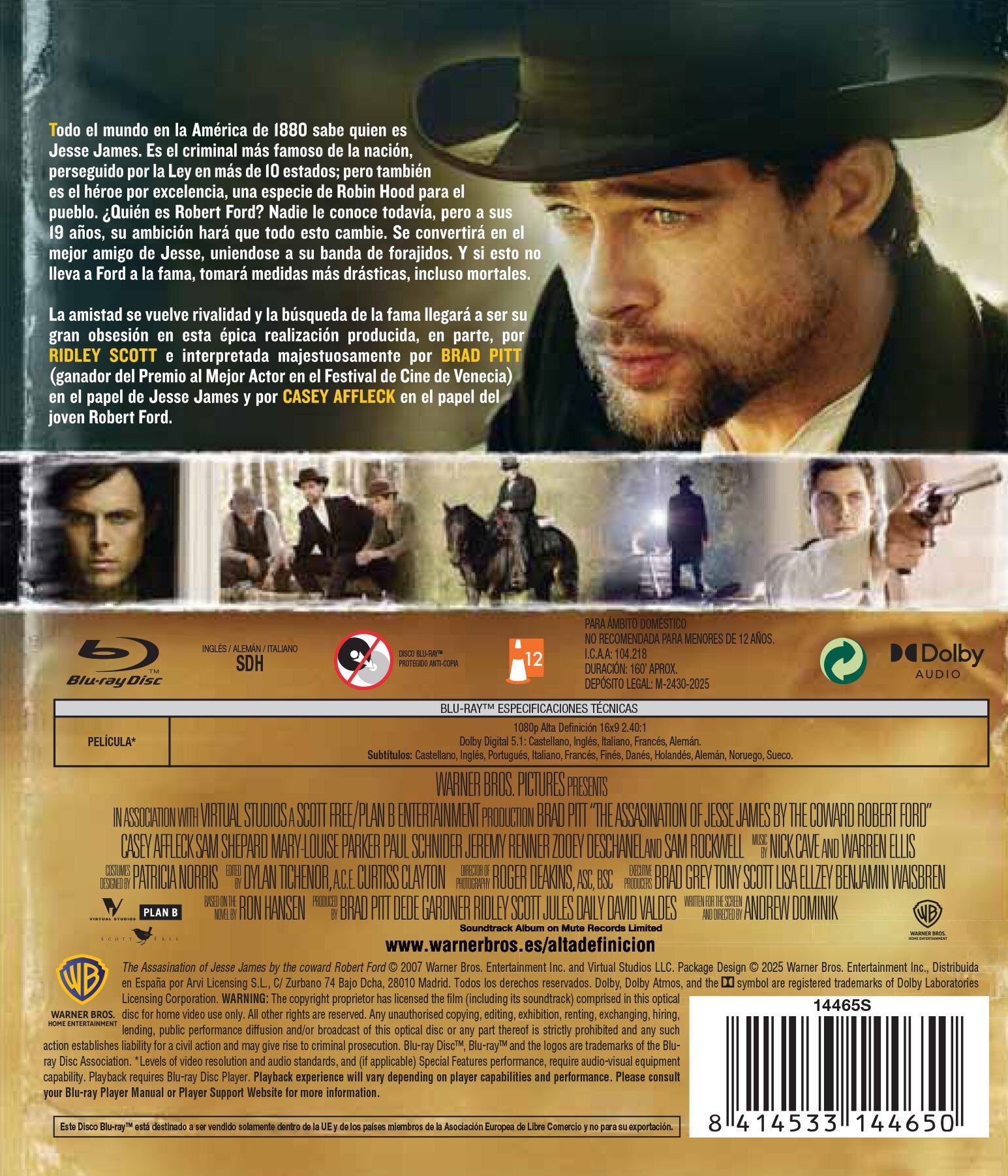 El asesinato de Jesse James por el cobarde Robert Ford (Blu-Ray) 2