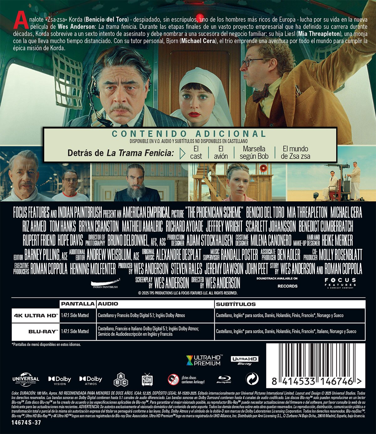 La trama fenicia (4K Ultra HD + Blu-Ray) 2