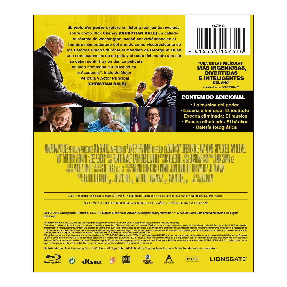 El vicio del poder (Blu-Ray) 2