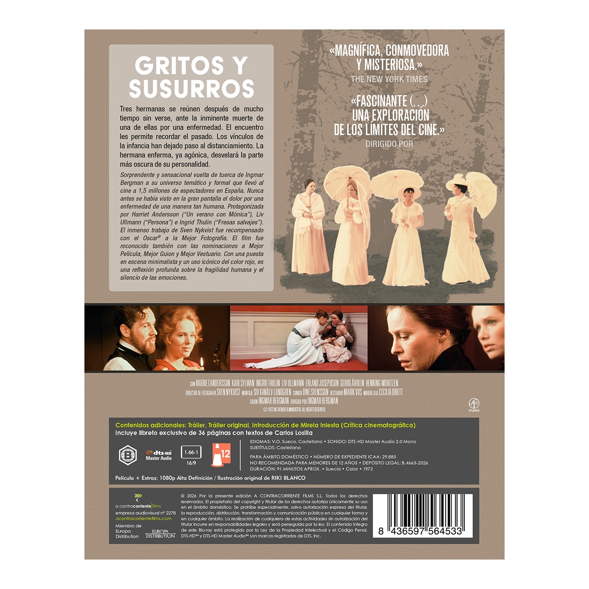 Gritos y susurros (Blu-Ray) 3