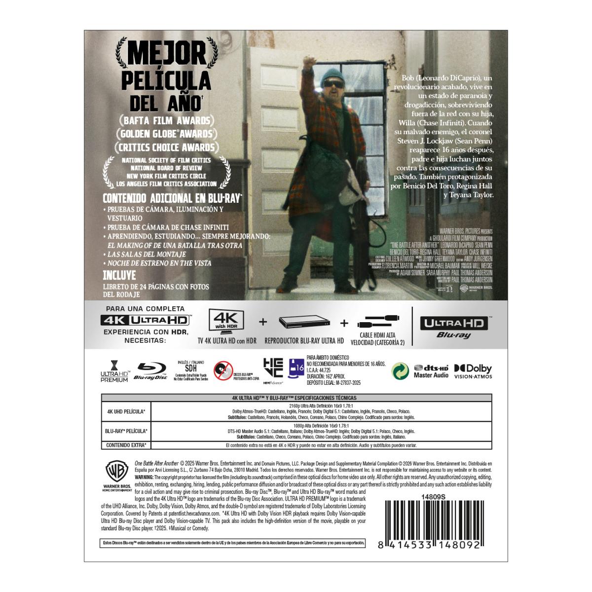 Una batalla tras otra (Edición Metálica) (4K Ultra HD + Blu-Ray + Blu-Ray BONUS) 3
