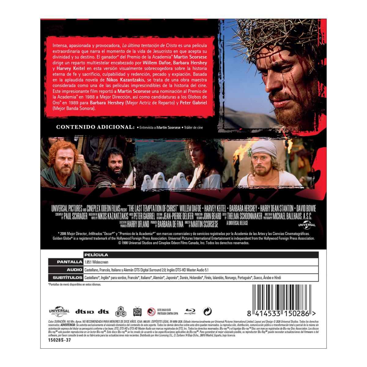 La última tentación de Cristo (Blu-Ray) 2