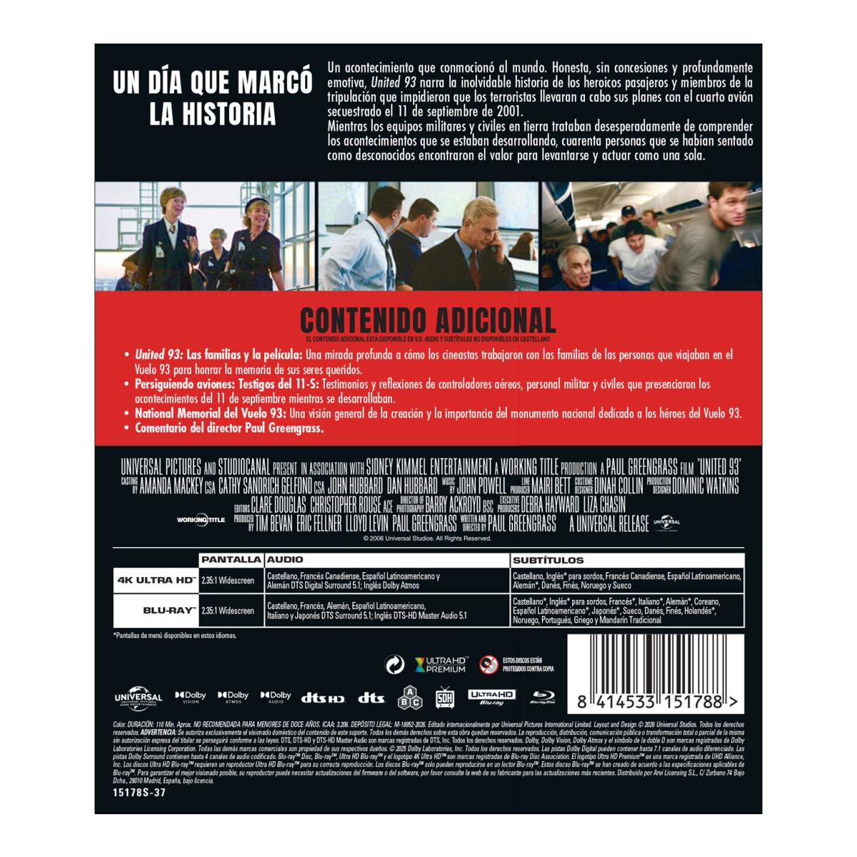 United 93 (4K Ultra HD + Blu-Ray) 2