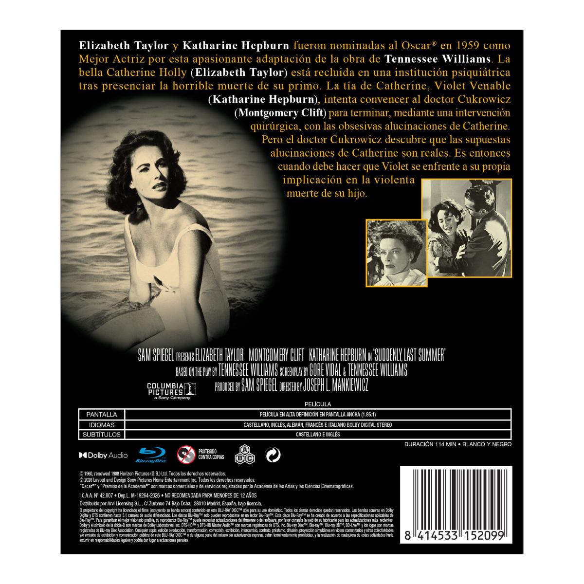 De repente el último verano (Blu-Ray) 2