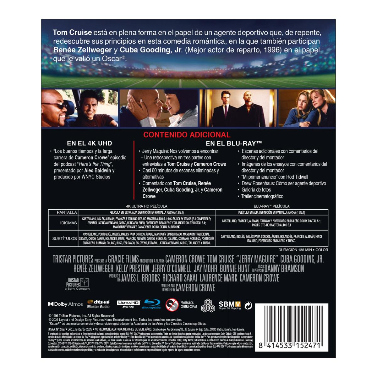 Imagen 2 de Jerry Maguire (4K Ultra HD + Blu-Ray)