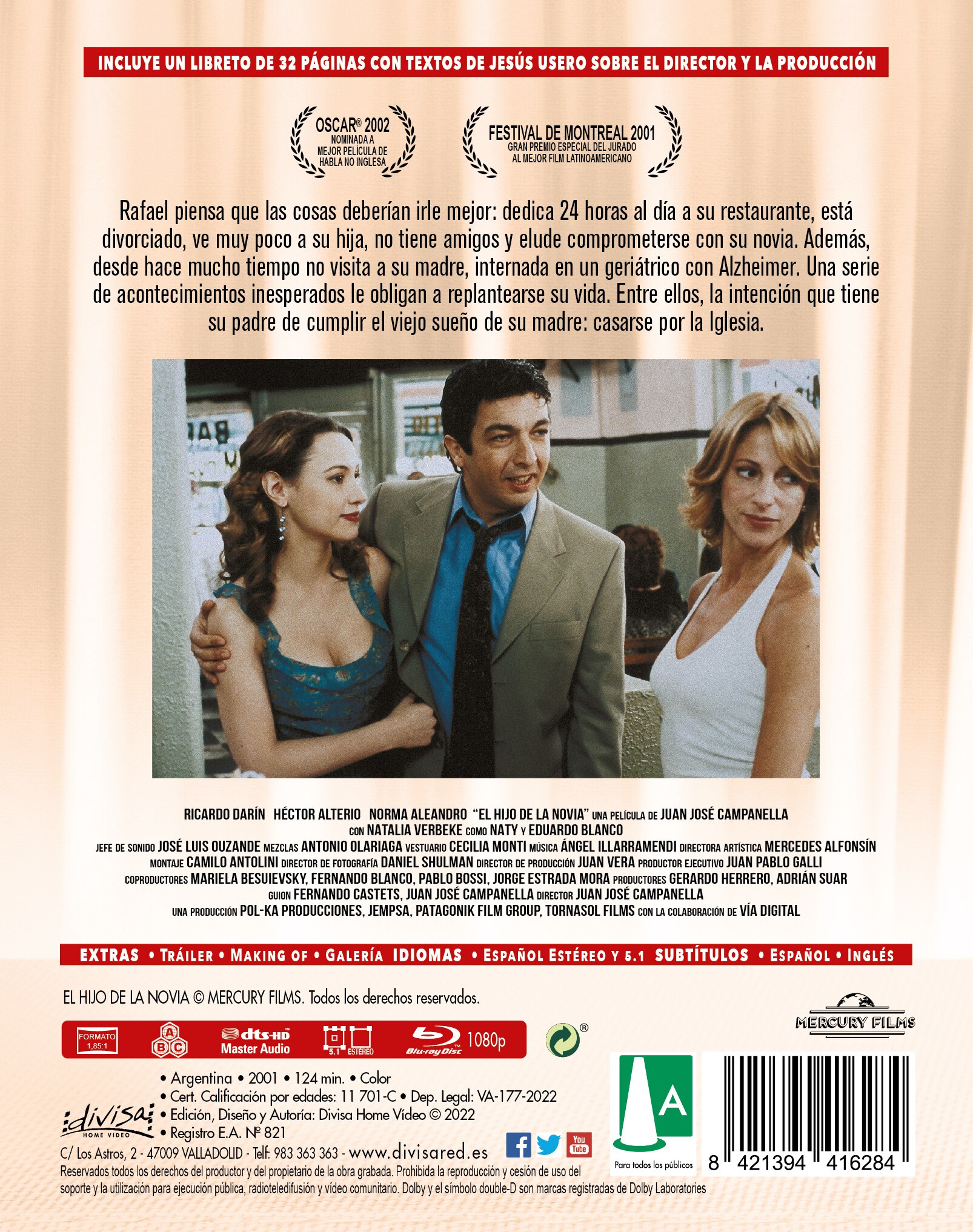 El Hijo de la Novia (Blu-Ray + Libreto) 2