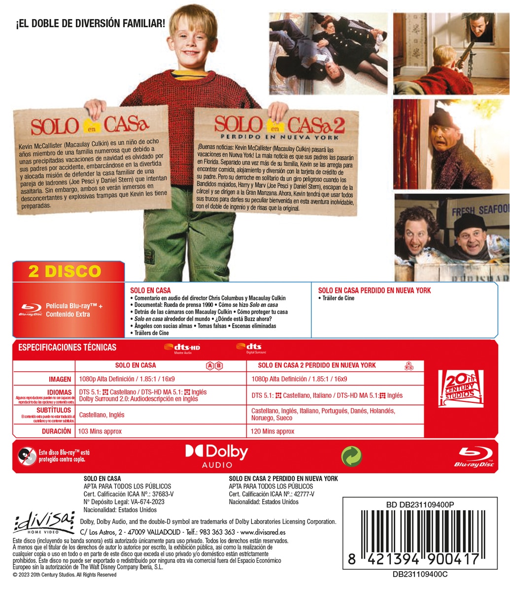 Solo en casa 1+2 (Blu-Ray) 2