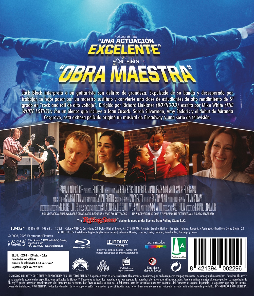 Escuela de rock (Blu-Ray) 2