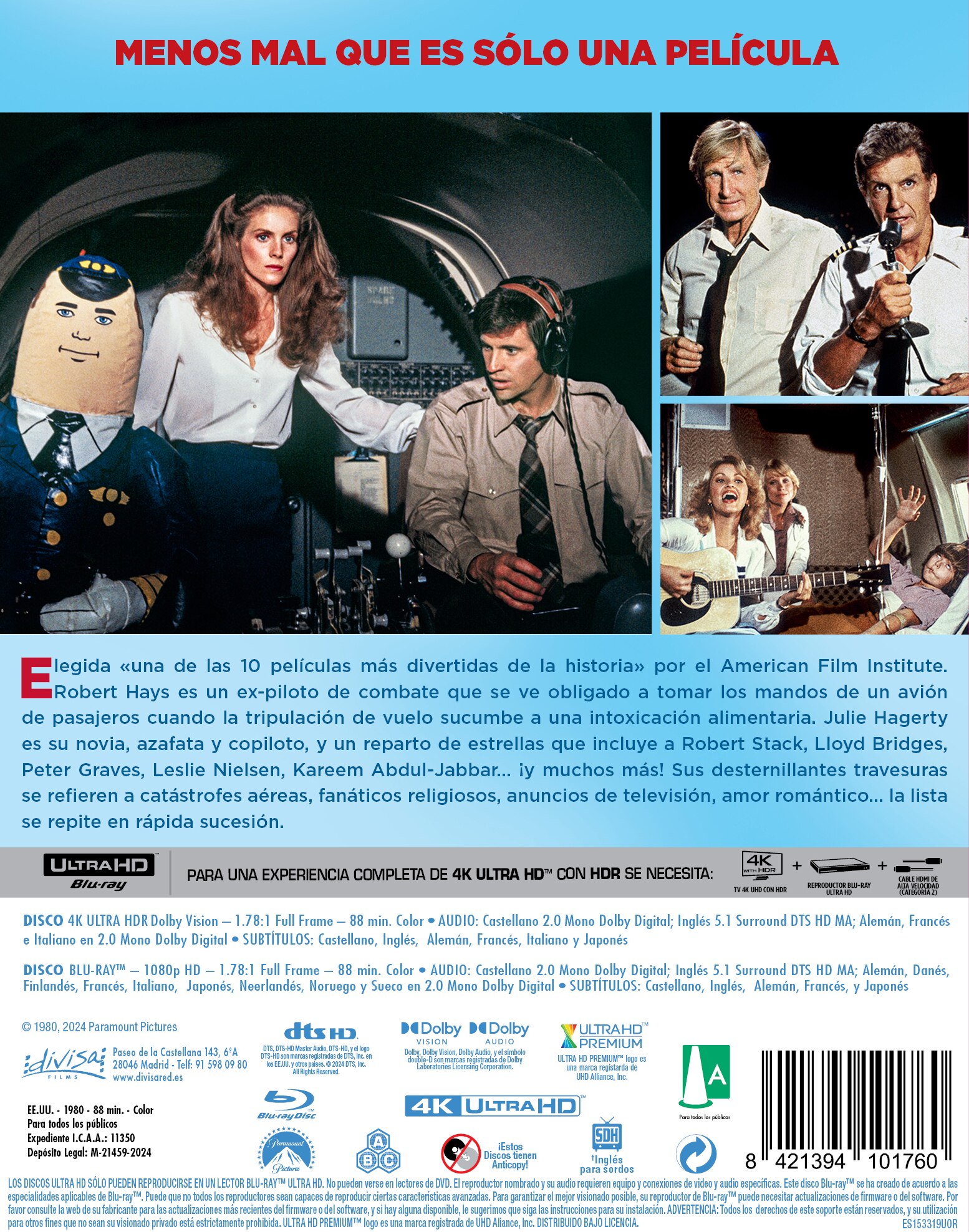 Aterriza como puedas (Edición Especial Funda) (4K Ultra HD + Blu-Ray) 4
