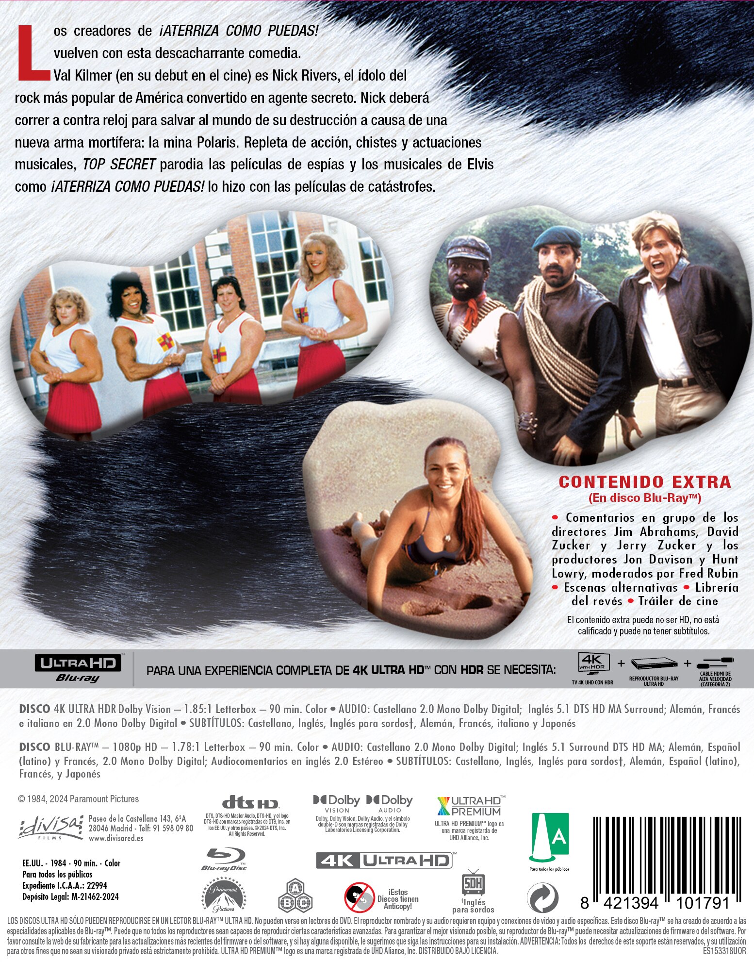 Top secret (Edición Especial Funda) (4K Ultra HD + Blu-Ray) 4