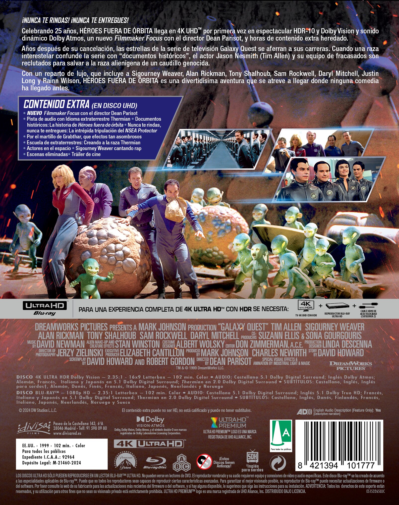 Héroes fuera de órbita (Edición Metálica) (4K Ultra HD + Blu-Ray) 3