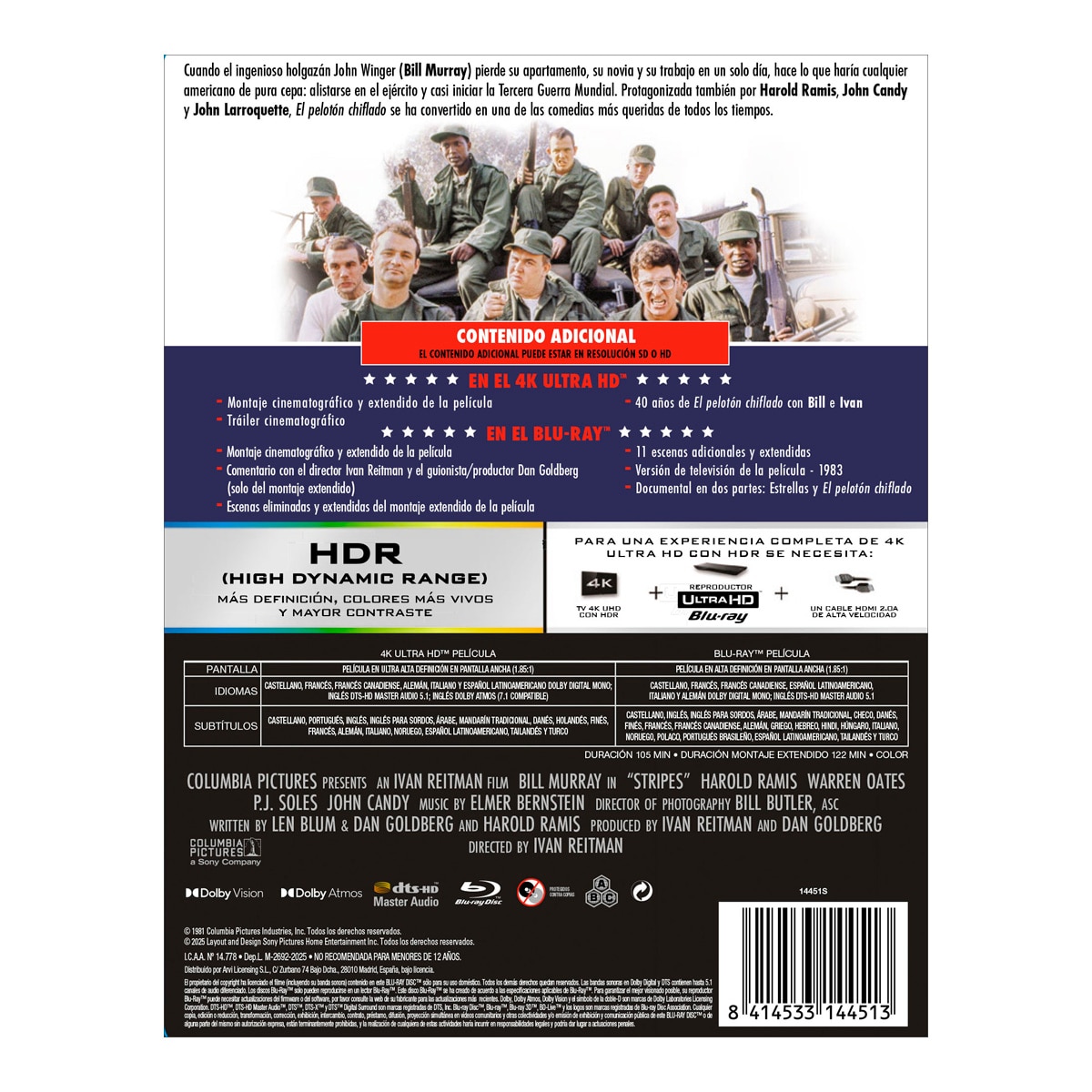 El pelotón chiflado (Edición Metálica) (4K Ultra HD + Blu-Ray) 2