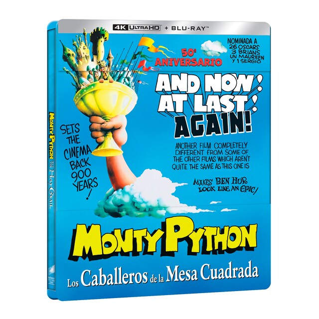 Imagen 0 de Monty Python y los caballeros de la mesa cuadrada (Edición Metálica) (4K Ultra HD + Blu-Ray)