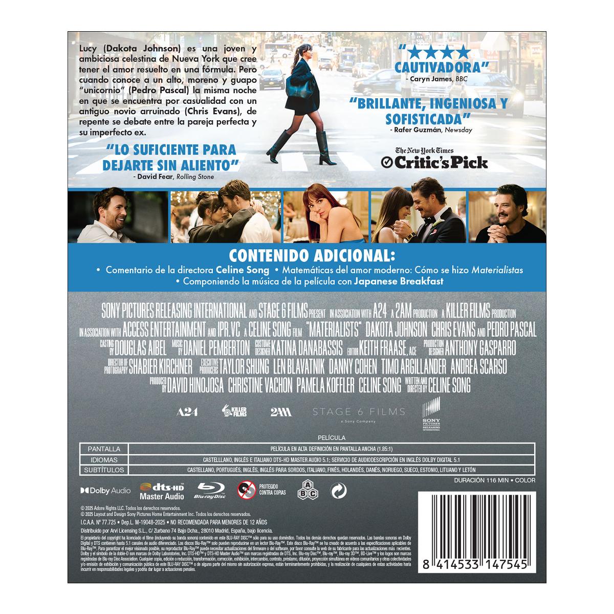 Imagen 2 de Materialistas (Blu-Ray)