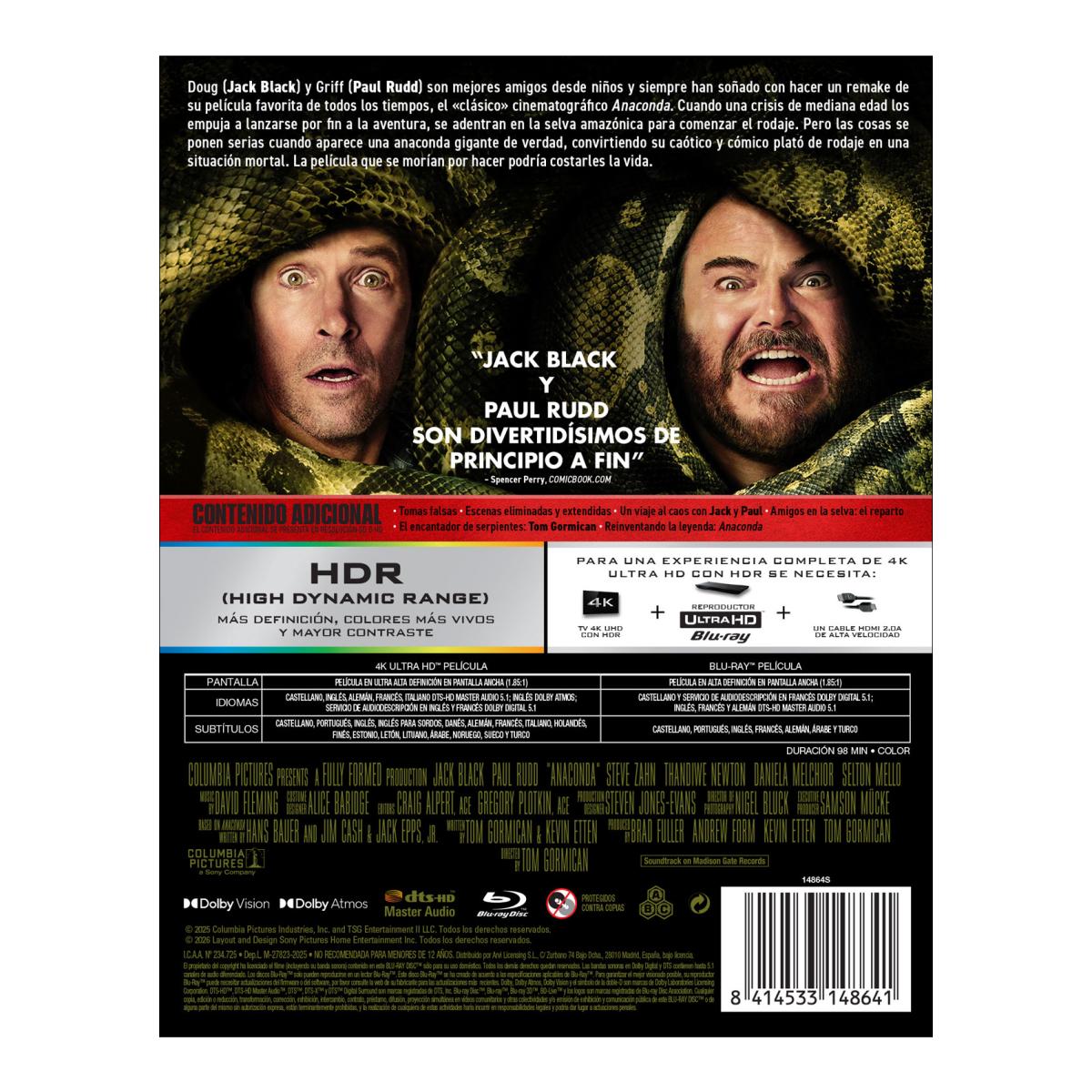 Imagen 2 de Anaconda (2025) (Edición Metálica) (4K Ultra HD + Blu-Ray)