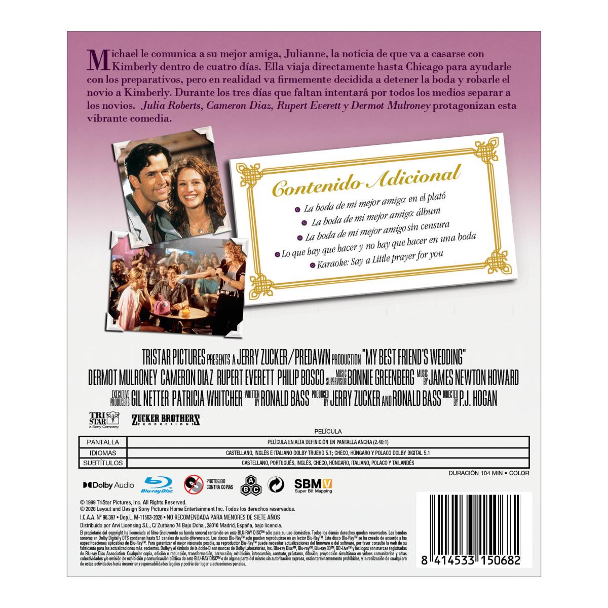 La boda de mi mejor amigo (Blu-Ray) 2
