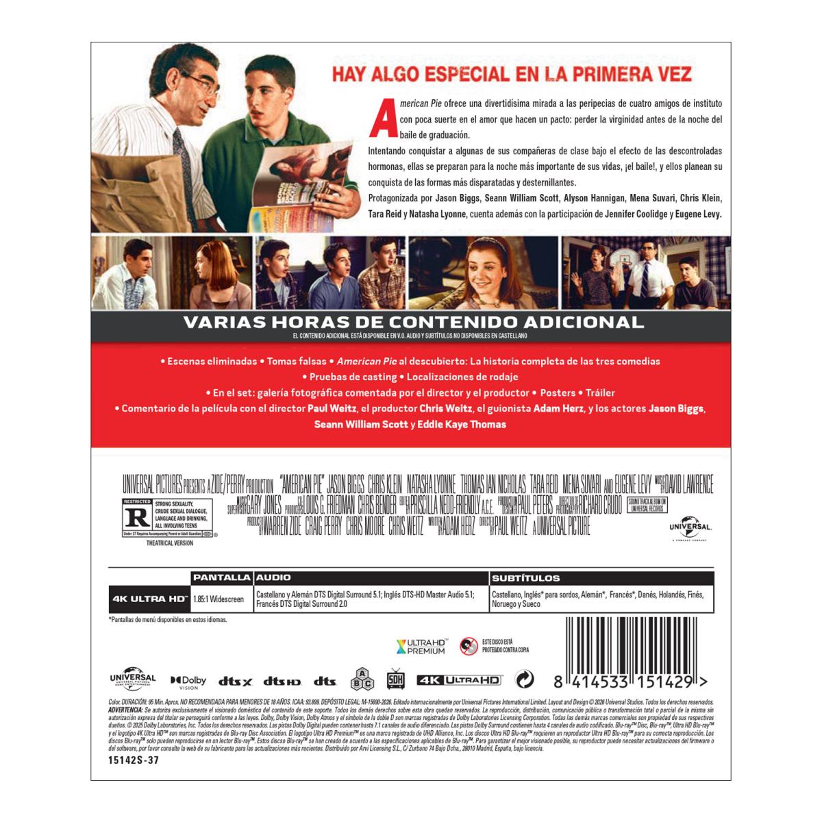 Imagen 2 de American Pie (4K UHD)