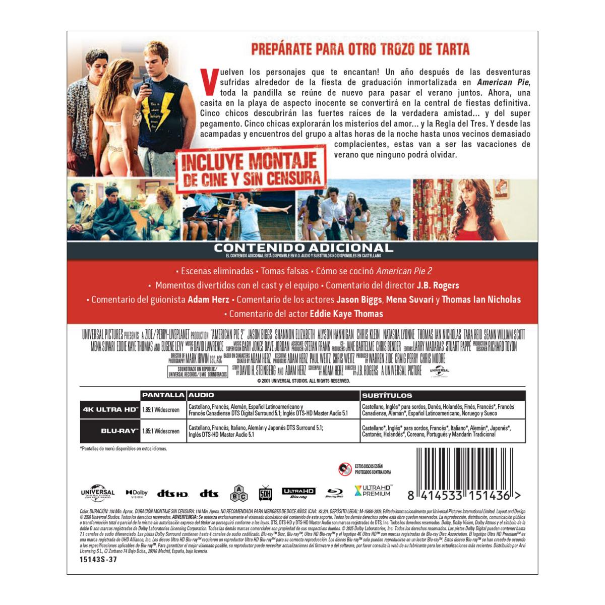 American Pie 2 (4K Ultra HD + Blu-Ray) 2
