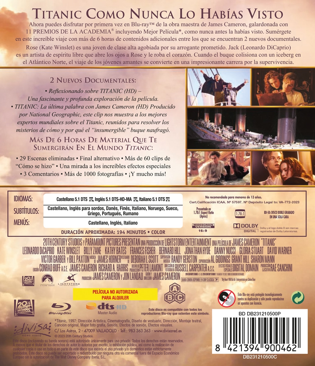 Imagen 2 de Titanic (Blu-Ray)