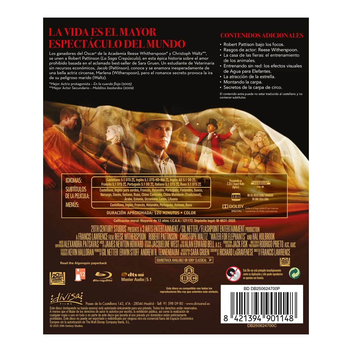 Agua para elefantes (Blu-Ray) 2