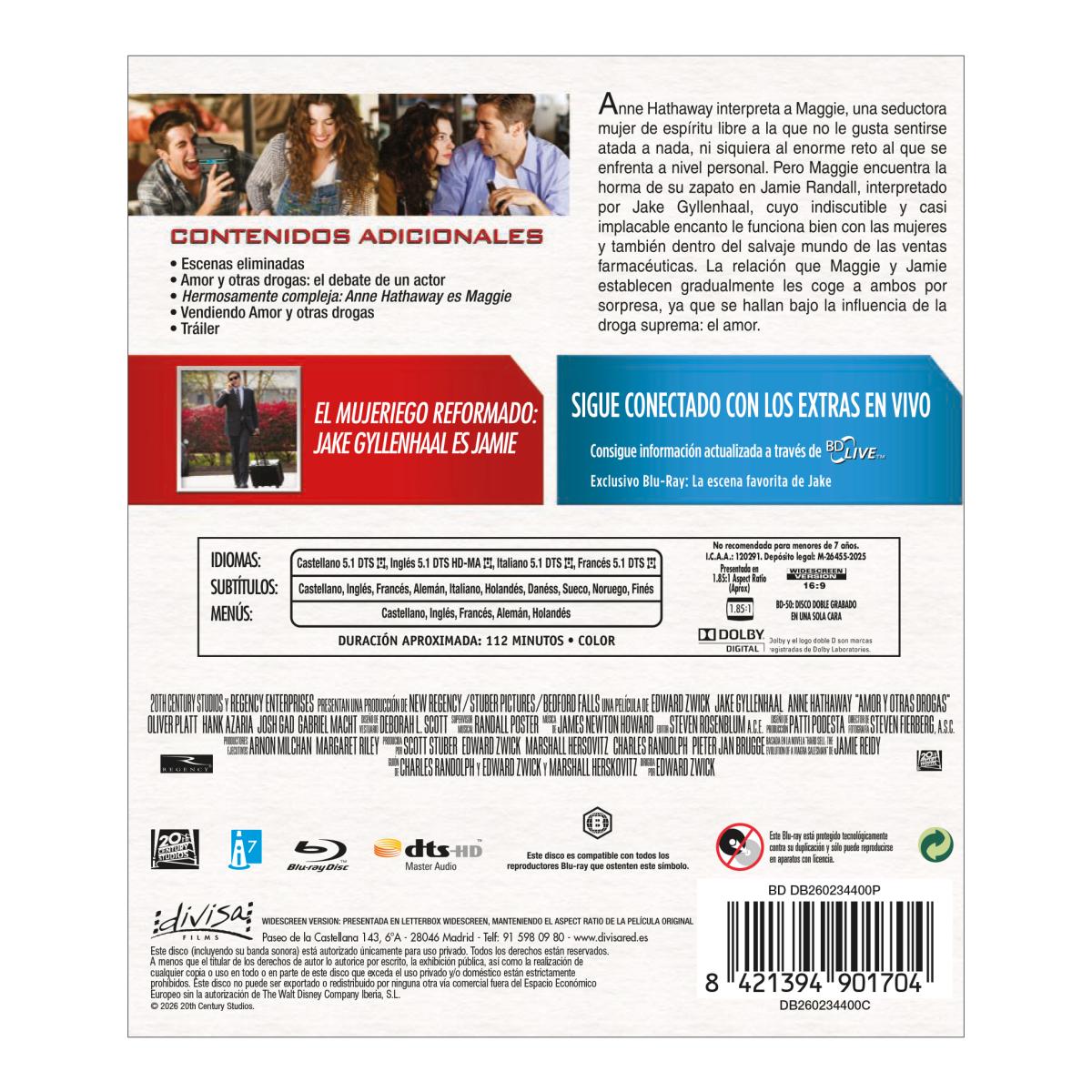 Amor y otras drogas (Blu-Ray) 2