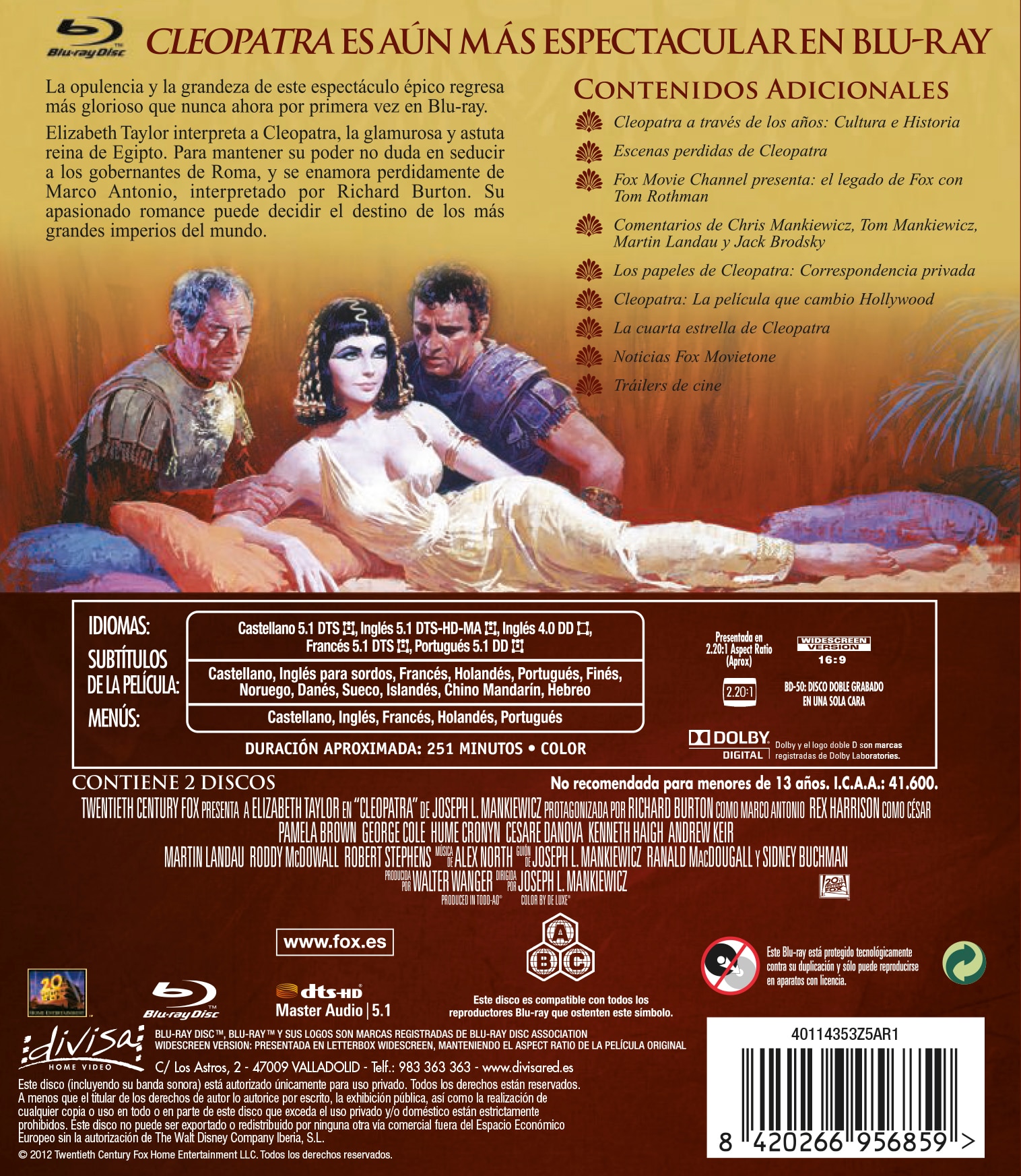 Cleopatra 50 Aniversario (Blu-Ray) 2