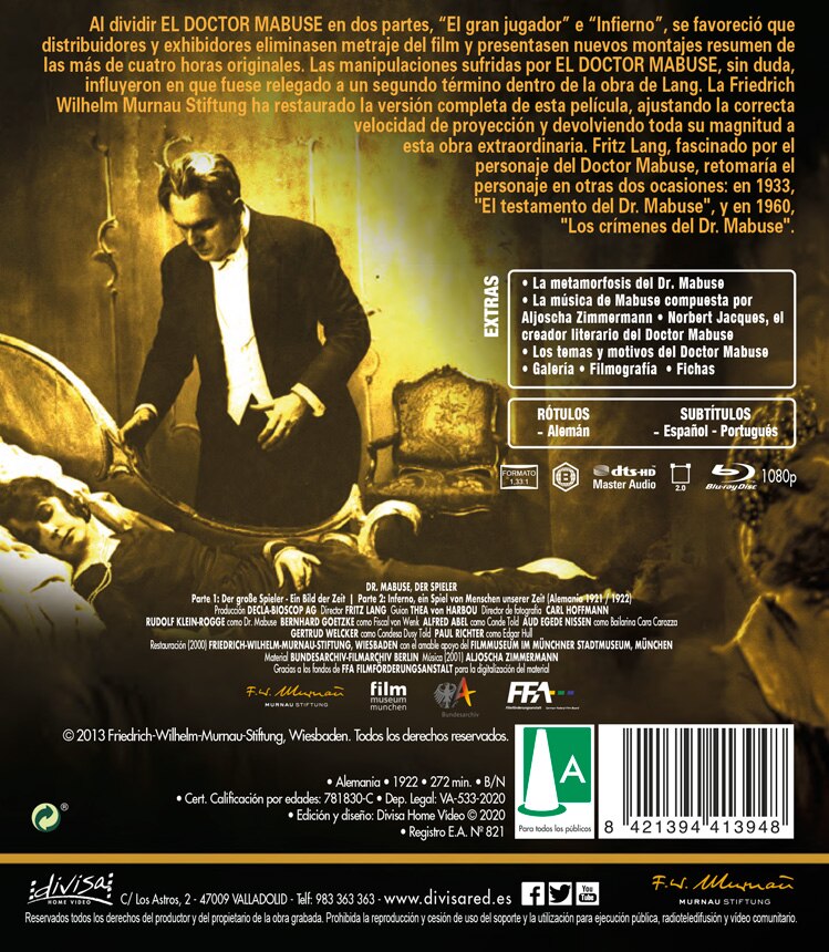 El Doctor Mabuse (Blu-Ray) 2