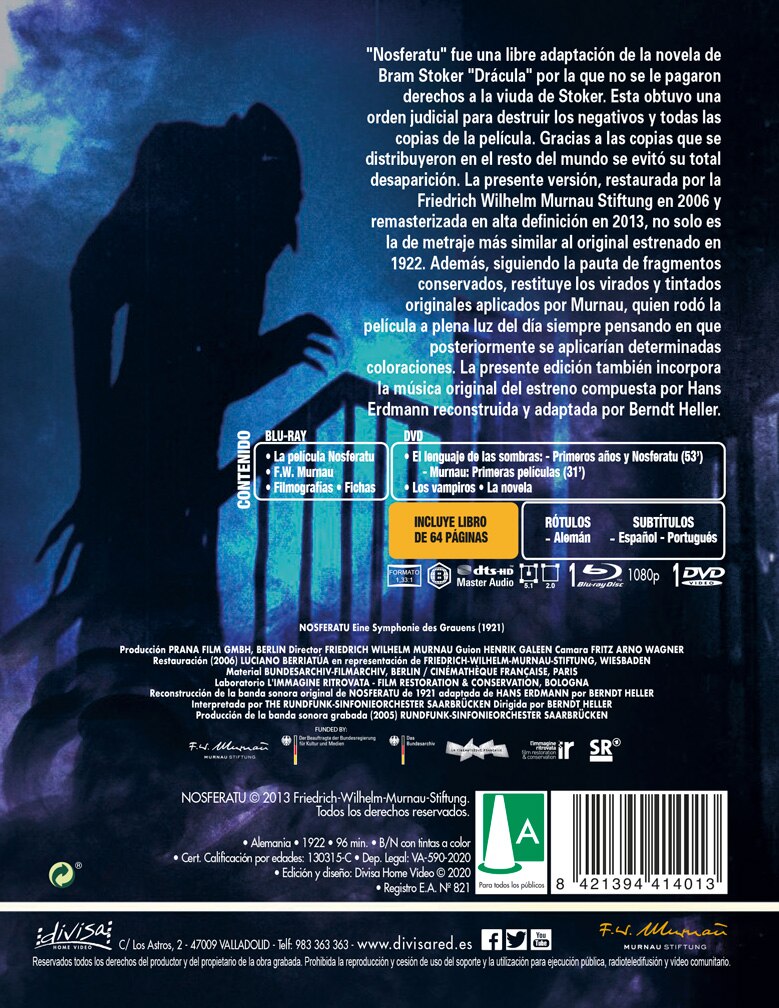 Nosferatu (Blu-Ray + DVD + Libro) 2