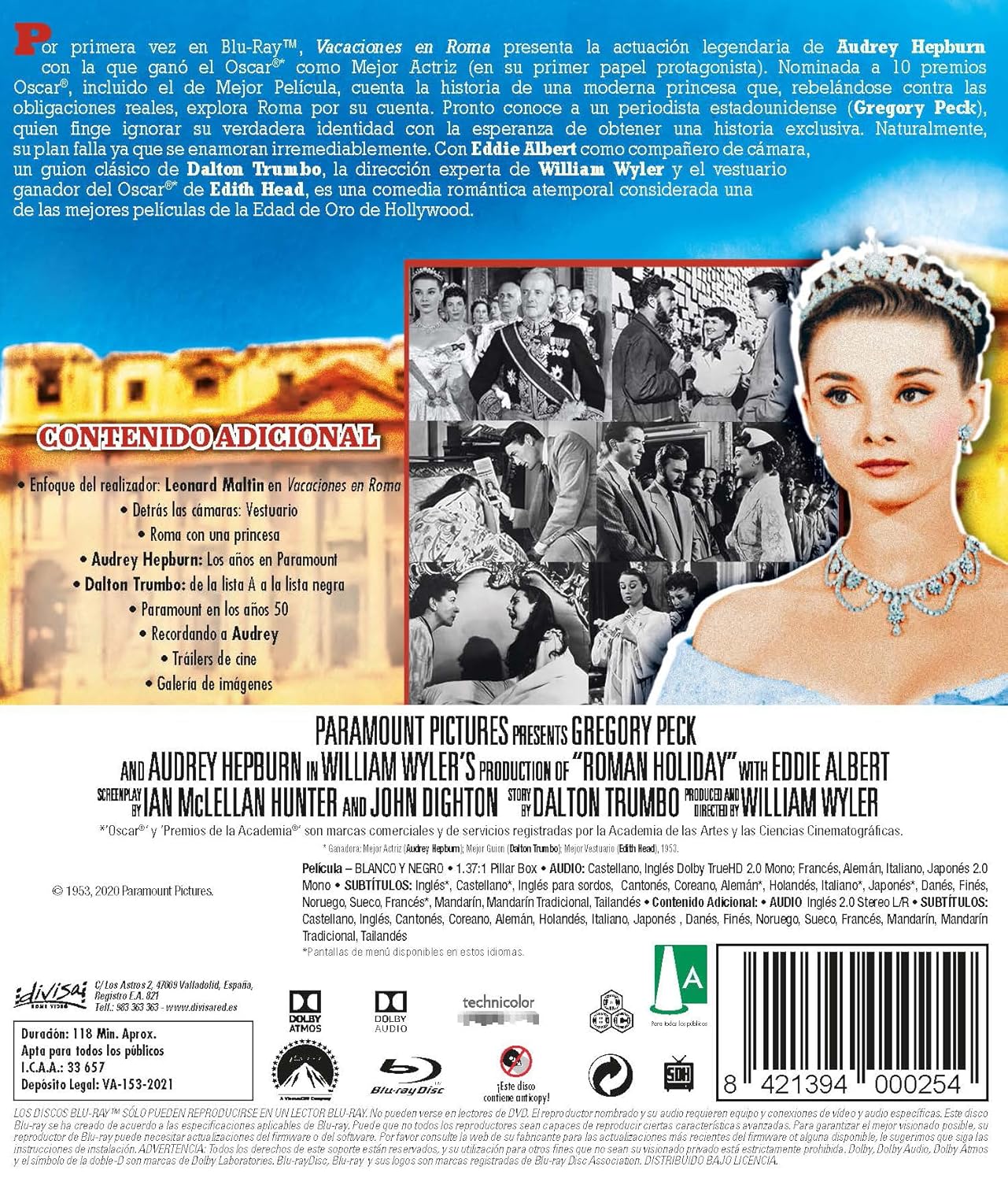 Vacaciones en Roma (Blu-Ray) 2
