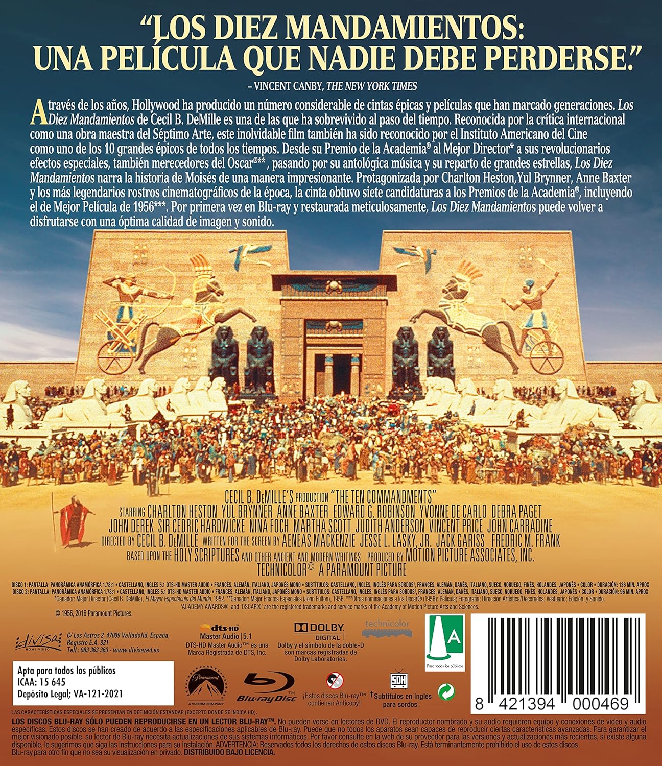 Los Diez Mandamientos (Blu-Ray) 2