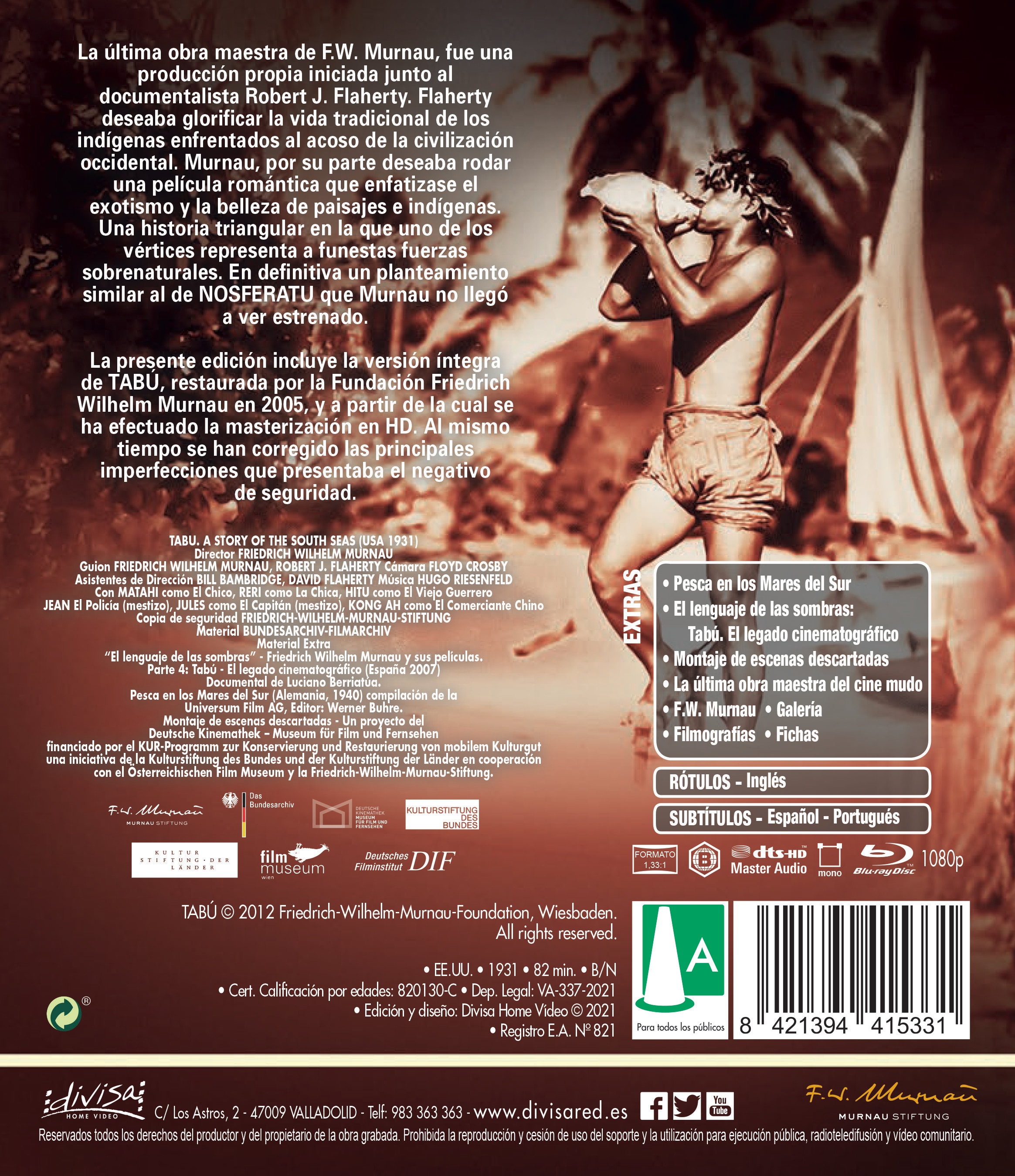 Tabú (Blu-Ray) 2