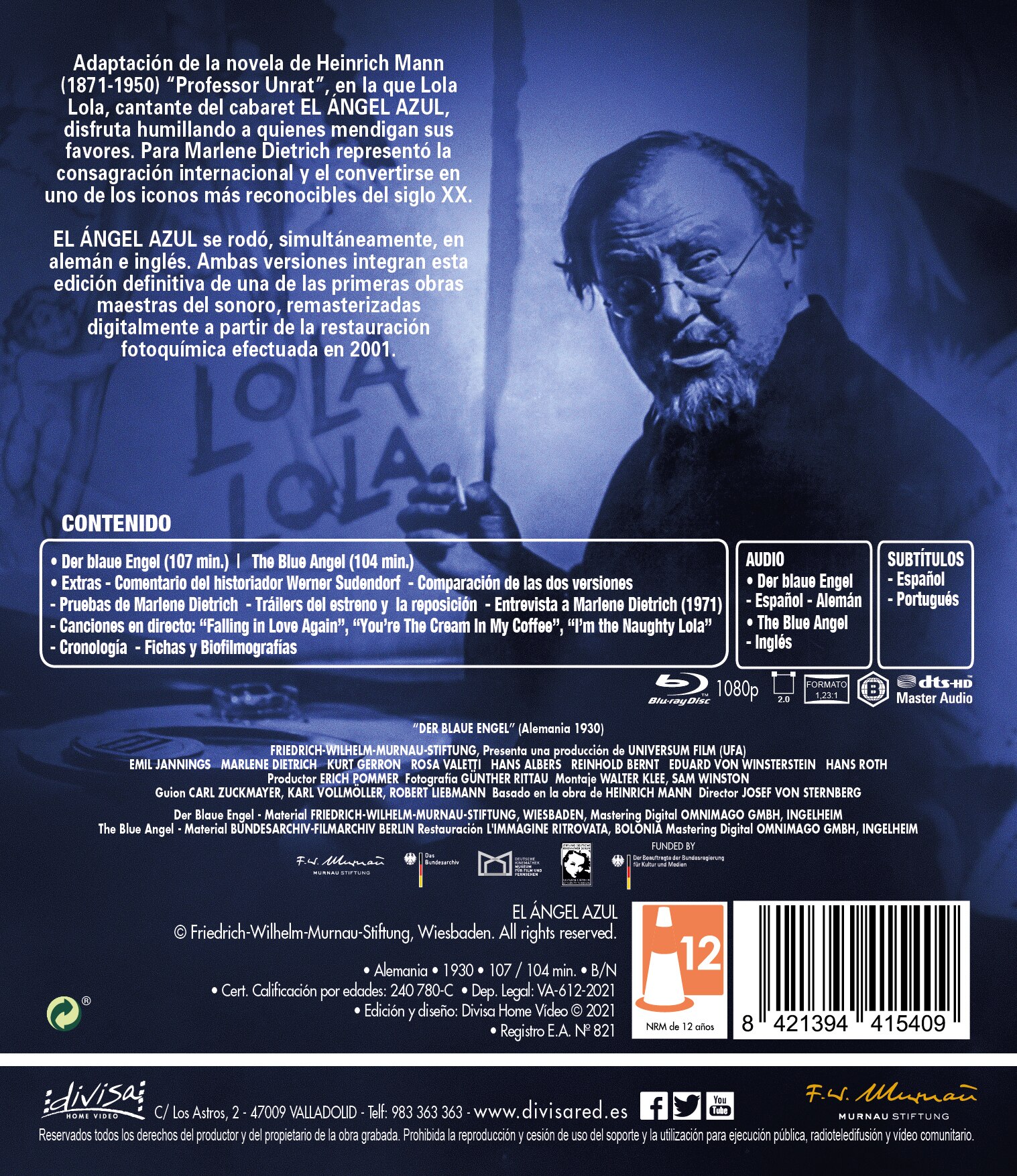 El Ángel Azul (Blu-Ray) 2