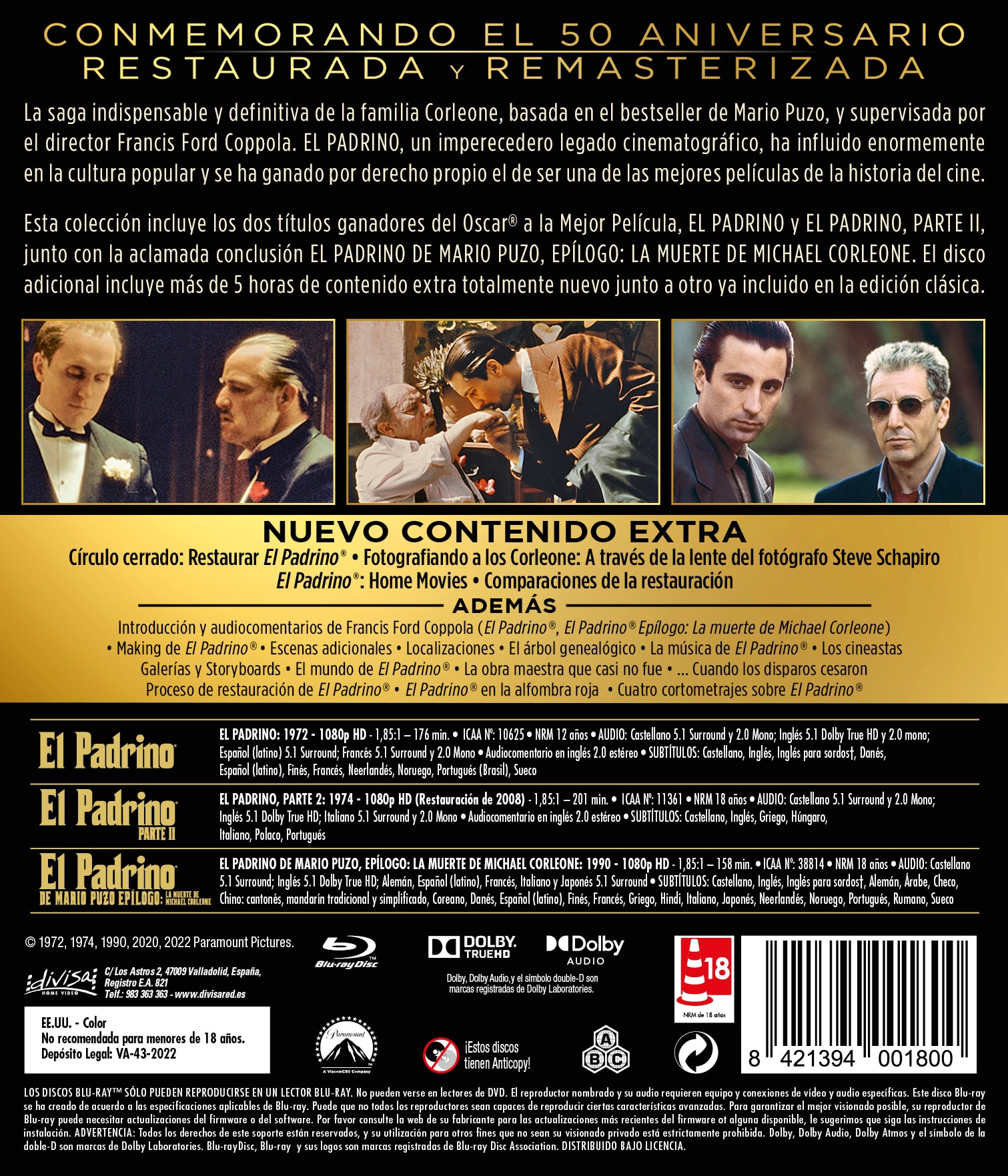 El Padrino - Trilogia 50 Aniversario (Blu-Ray) 2