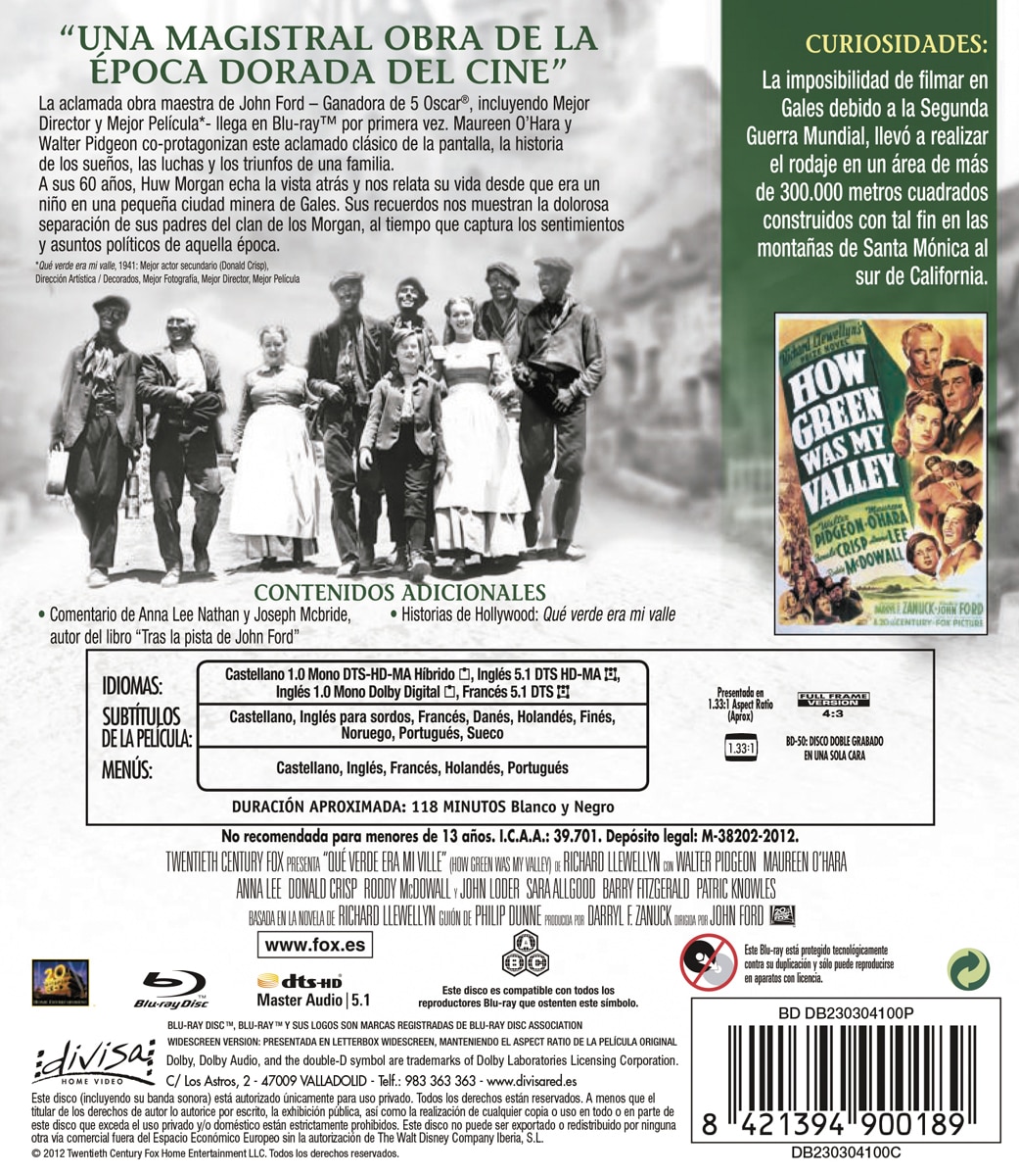Qué verde era mi valle (Blu-Ray) 2
