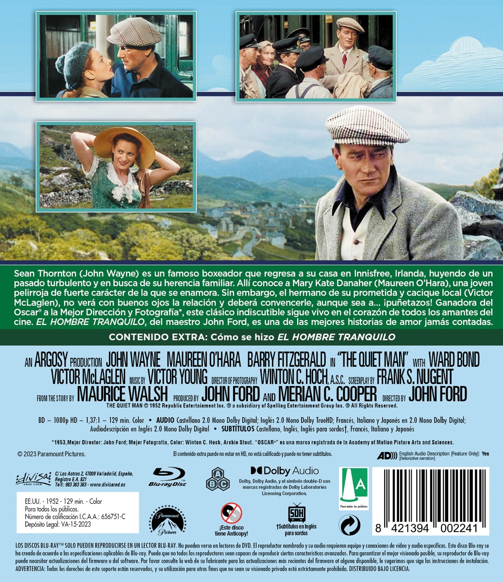 El hombre tranquilo (Blu-Ray) 2