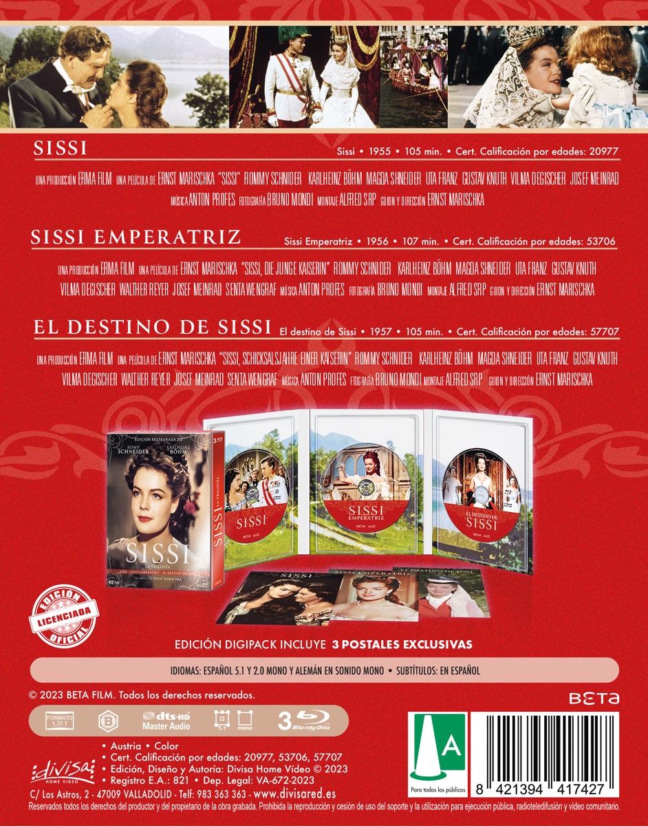 Sissi: La trilogía (Edición Coleccionista) (Blu-Ray) 3