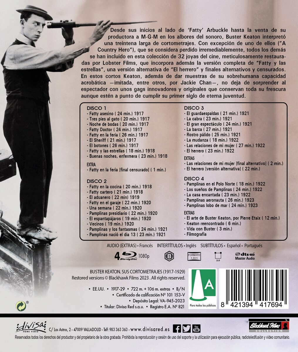Keaton: Todos sus cortometrajes (1917-1929) (Blu-Ray) 2