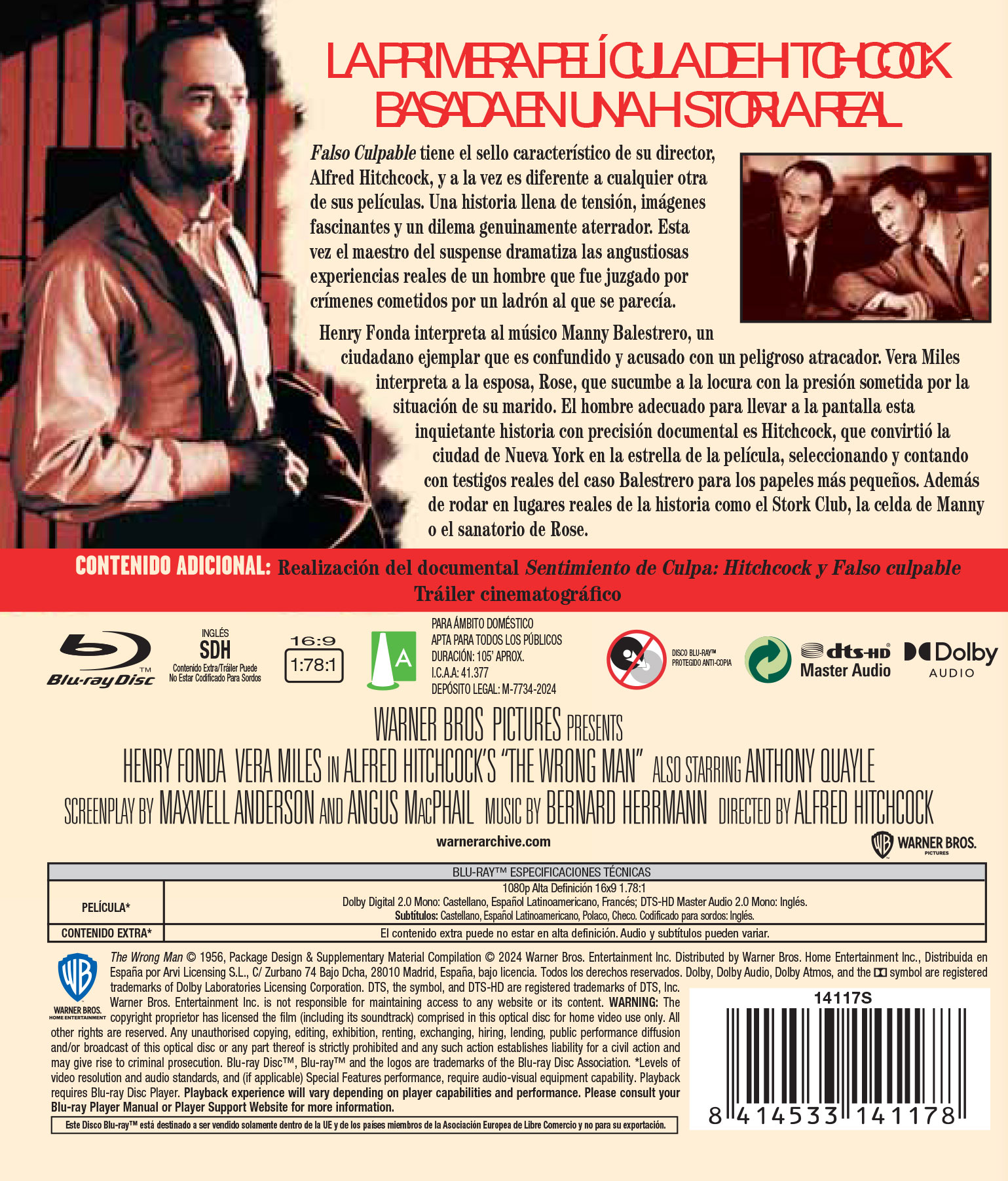 Imagen 2 de Falso culpable (Blu-Ray)