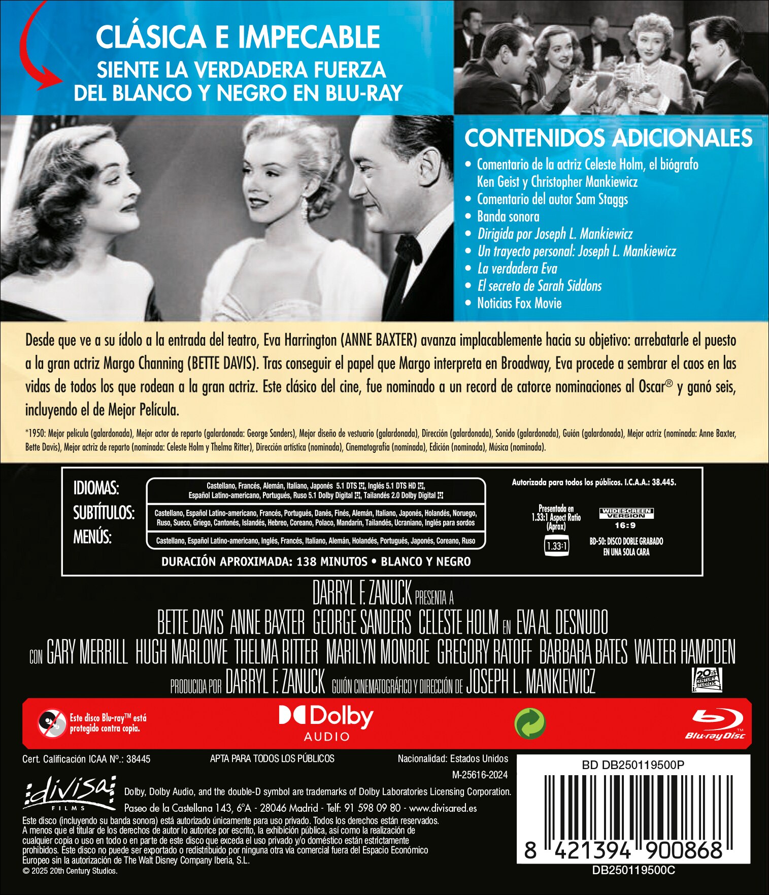 Eva al desnudo (Blu-Ray) 2