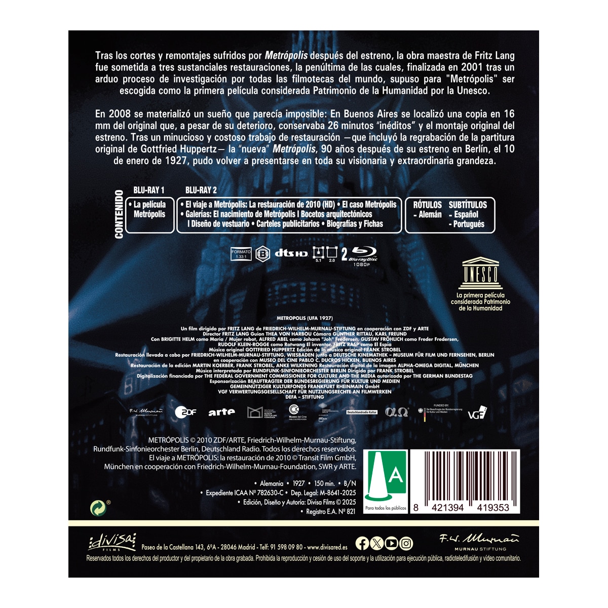 Metrópolis (Blu-Ray) 2